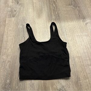 Aritzia tna black workout tanktop activewear size xsmall cropped